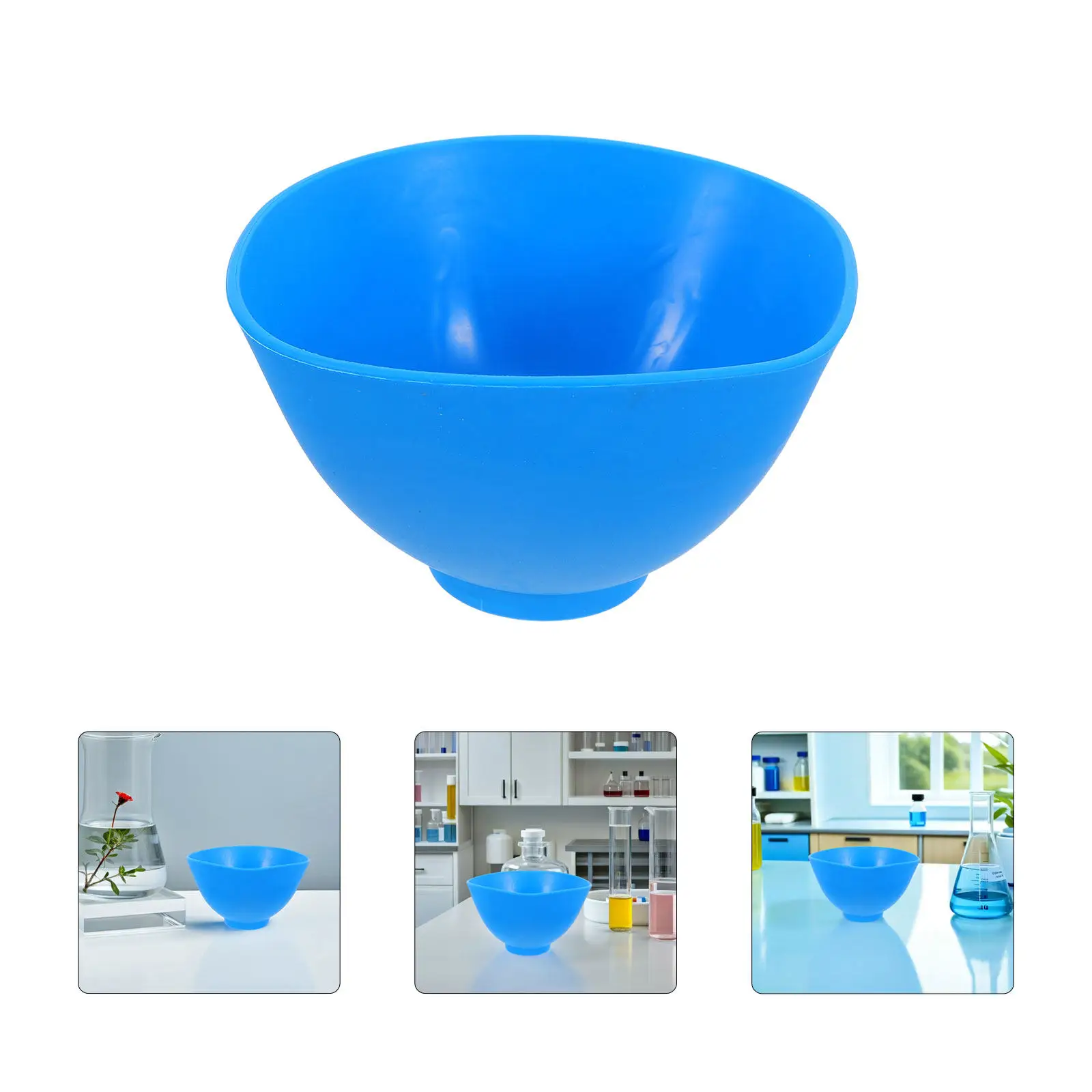 Rubber Dental Alginate Mixing Bowl Flexible Reusable Soft Elastic Dental Plaster Impression Tool for Clinic Laboratory Use