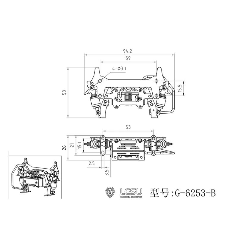RC 1/14 LKW-Kabinenhalterung, Kabinen-Fixierkit für Tamiya Muldenkipper, für Scania MAN VOLVO Anhänger Kipper LKW DIY-Teile – Detail 5