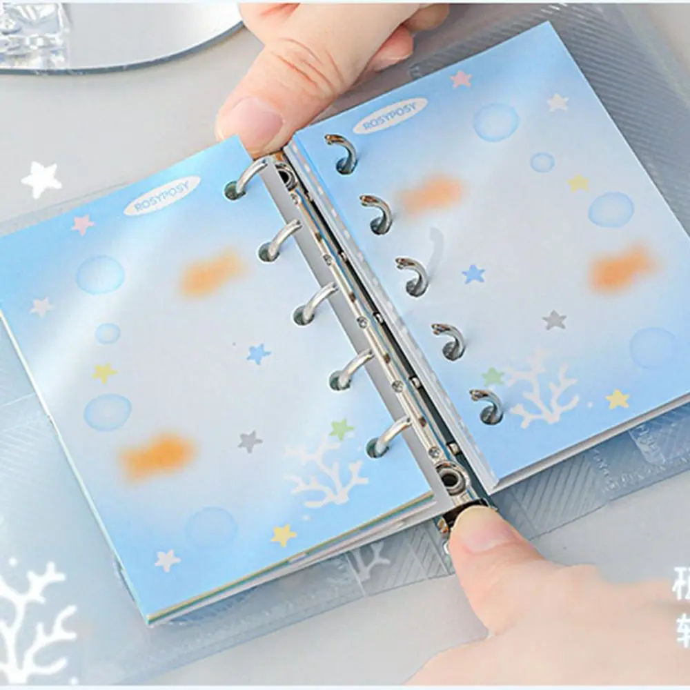 

Stationery Cartoon Loose-leaf Notebook Mini Portable Hand Account Book Aesthetic Diary Hand Ledger School