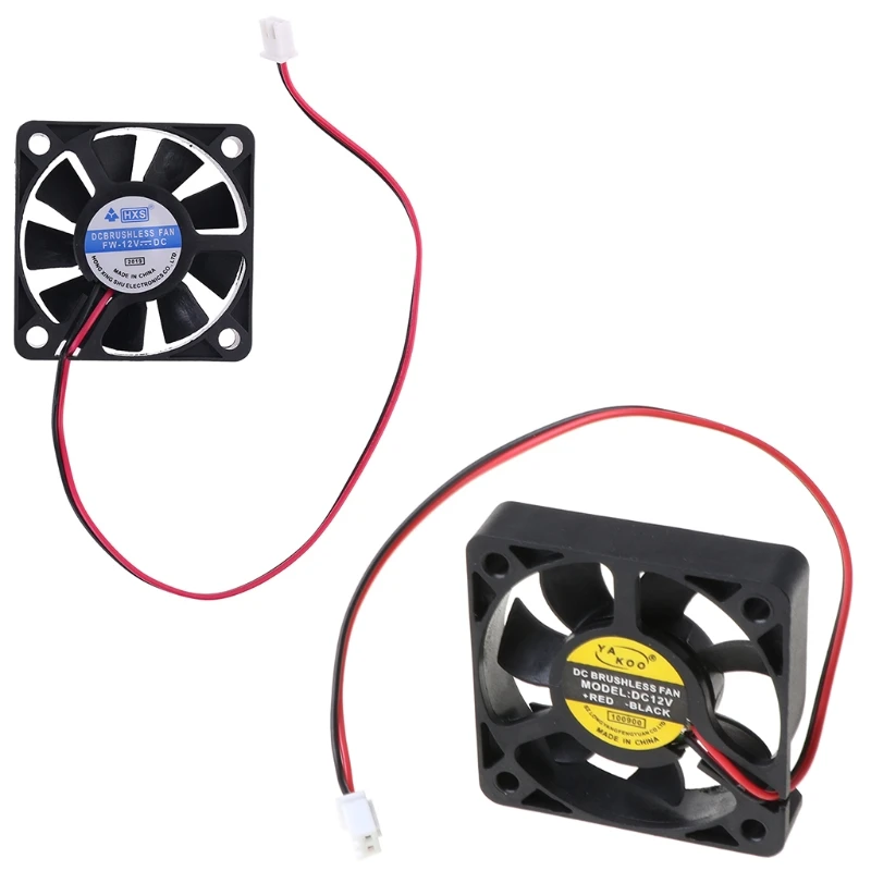 DC 12V 0.12A 2-Pin 50x50x10mm PC Computer CPU System Brushless Cooling Fan 5010