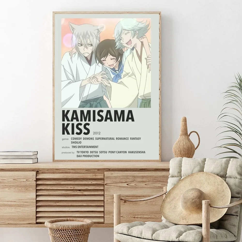 Anime K-Kamisama Love Kiss Poster Kraft Paper Vintage Poster Wall Art Painting Study Aesthetic Art Small Size Wall Stickers