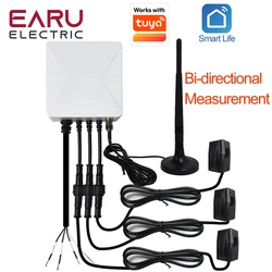 TUYA Wifi Smart 3 Phase Bi-Directional Measurement Energy kWh Meter Monitor 80A 120A 300A 500A Power Clamp Current Transformer