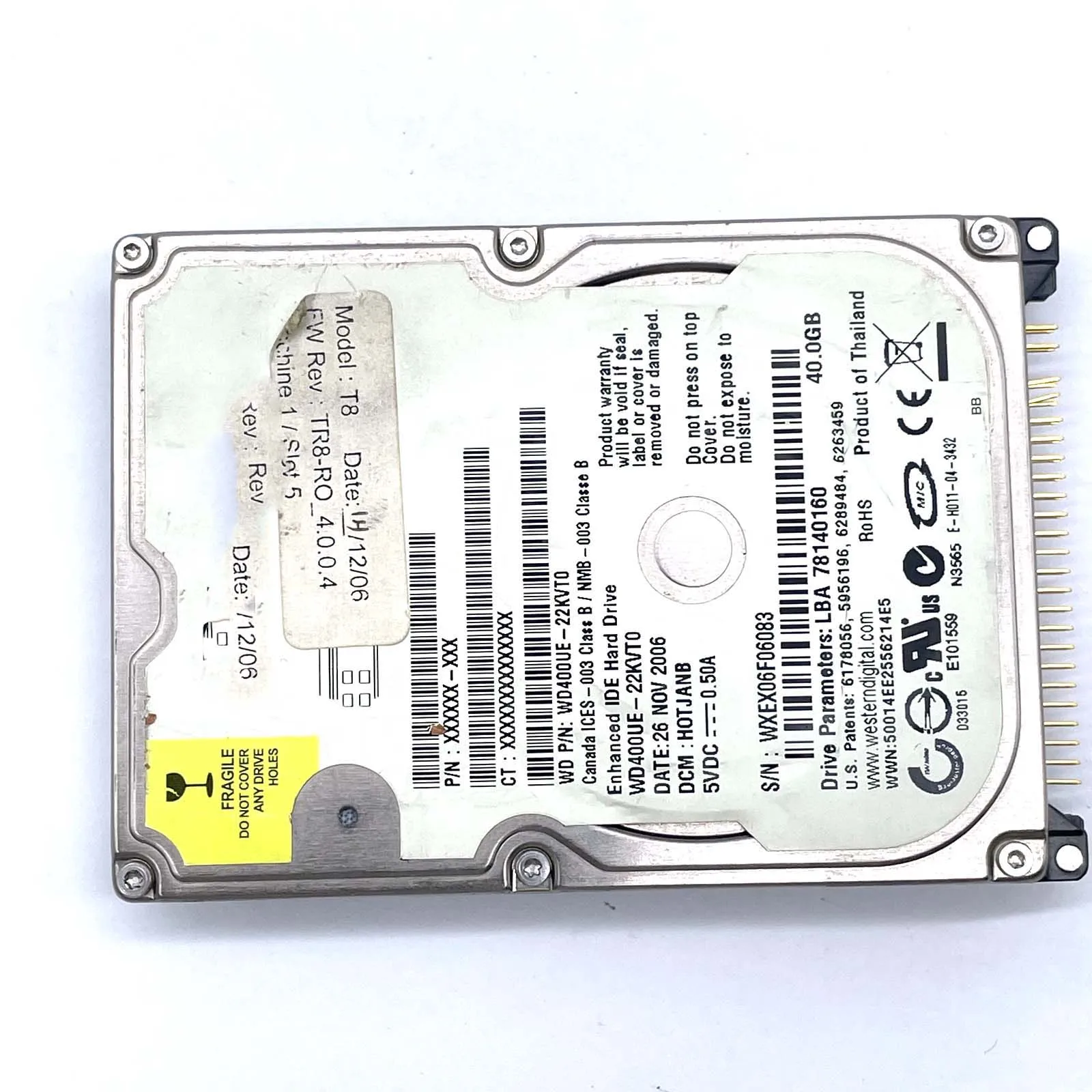 

Жесткий диск Z3100 Z3200 WD400UE-22KVT0 40 ГБ подходит для деталей принтера HP Designjet