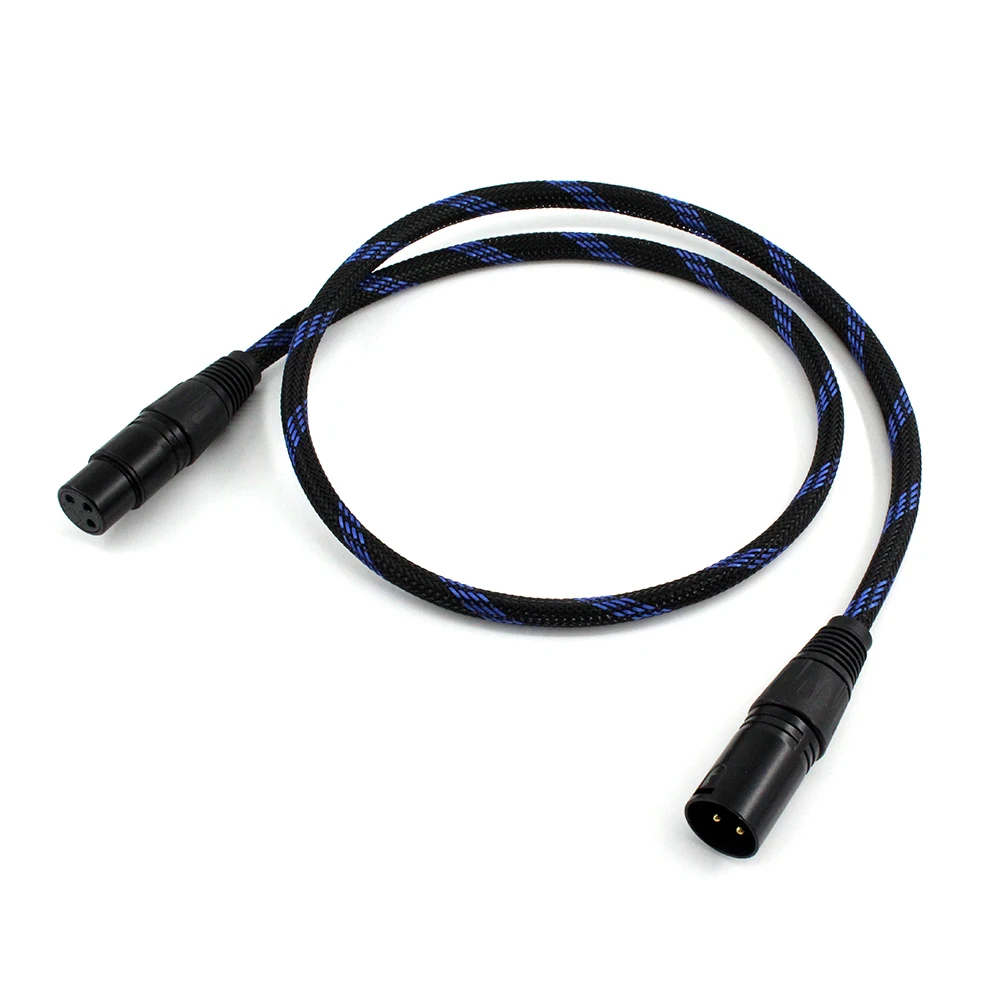 HIFI 6N OFC xlr Audio Cable XLR Cable Karaoke Microphone Sound Cannon Cable Stereo Gold-Plated xlr Plug Male to Female