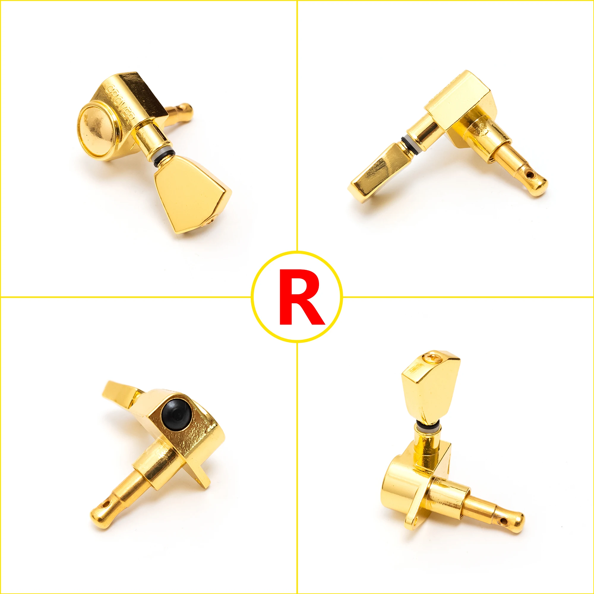 3L3R ضبط الغيتار أوتاد 3x3 رؤساء آلة المستقبلون مع أزرار شبه منحرف لاستبدال الغيتار الكهربائي أو الصوتي