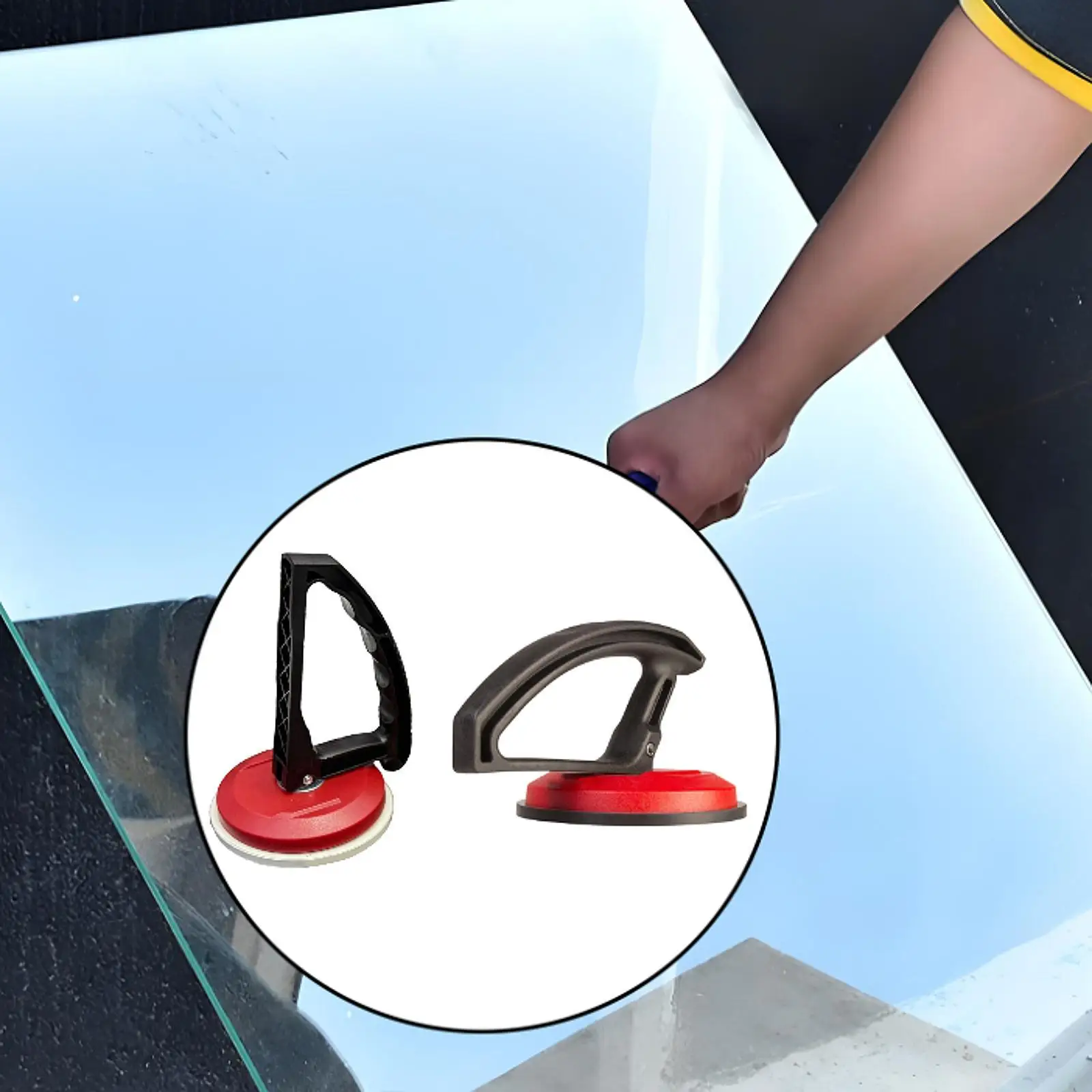 Glass Suction Cup Labor Saving Heavy Duty Sturdy Multipurpose Tile Lifter Tile Transportation for Metal Windshield Floor Replace