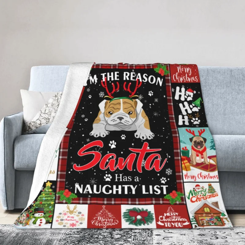 

Christmas Blanket Throwing Adult Children's Gift Christmas Blanket Soft Flannel Blanket Bed 60 "x50"