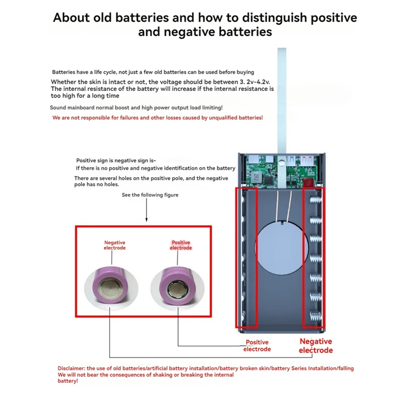 AU61-15W Wireless Fast Charge 21*18650 Powerbank Case PD QC For Phones Charging Push-Pull DIY Mobile Power Bank Shell A