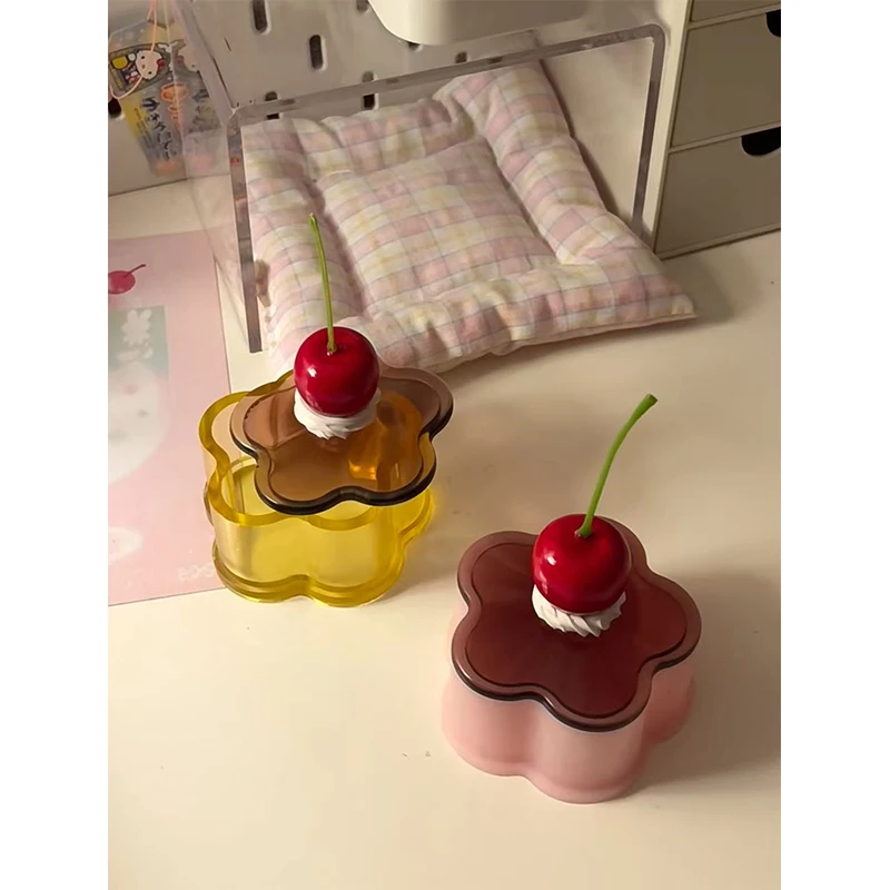 النمط الياباني صندوق تخزين الزينة المعلبة الفتيات هدية لطيف بودنغ خزانة سطح المكتب زينة الرجعية الدعامة غرفة الزينة #4