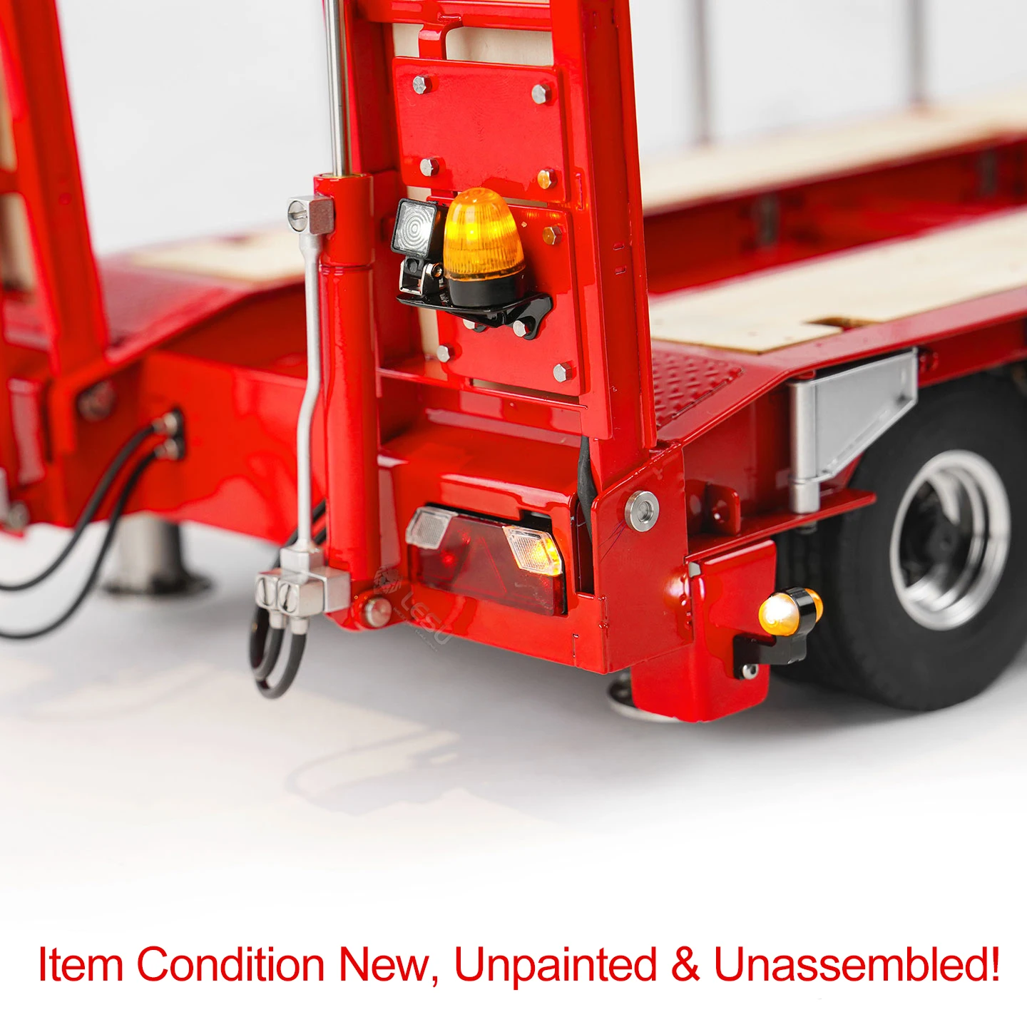 

LESU 1/14 Hydraulic RC Full Finished Trailer Radio Control Dumper Truck Tipper Rear Support Legs 2CH Valve Pump Lorry Excavator