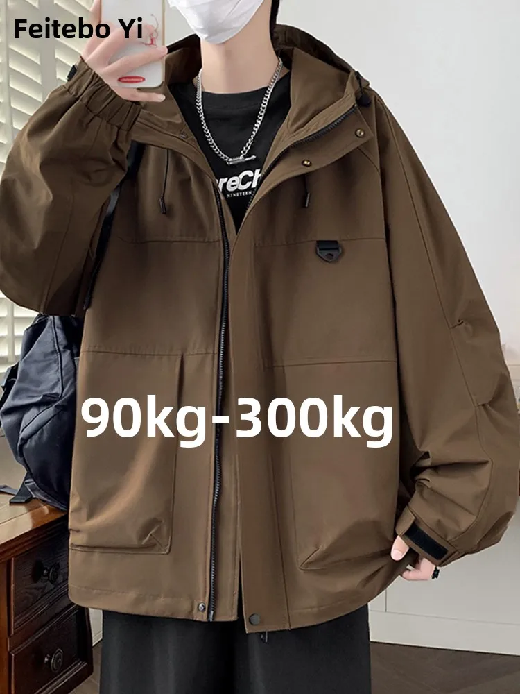 

Faionable Large Size Men's Jaet 2025 New Spring Autumn Sli All-Match Hooded Men's Jaet Haome proof Coat