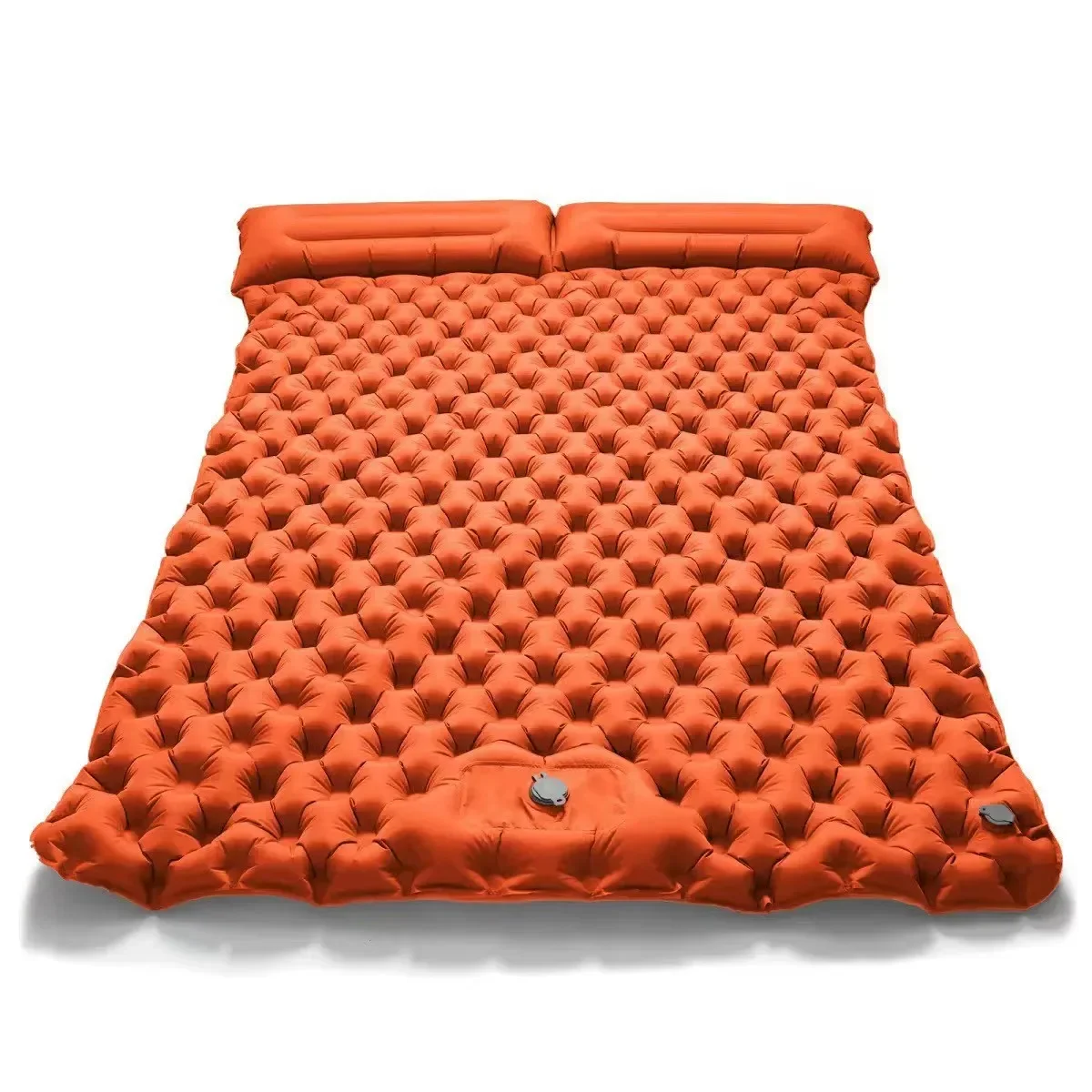 

Camping Sleeping Double Size for 2 People Use Inflatable Pad Portable Mat 200*120cm Nylon TPU Built-in Air Pump Mattress