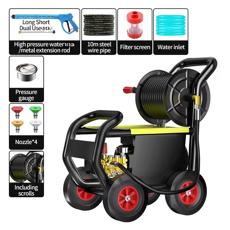 Elektrische hogedrukreiniger Commerciële hogedrukreiniger Jet Autowasmachine binnen 4500 W 220 bar Max. druk van 220 V