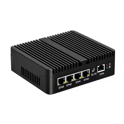 12th Gen N100 N150 PfSense Firewall N5105 Router 4x I226 2.5G LAN 2xDDR4 NVMe Industrial Fanless Mini PC 4xUSB OPNsense PVE ESXi