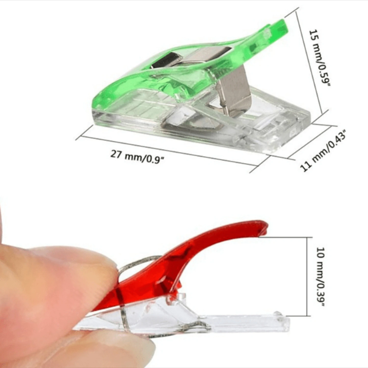 Pinces à coudre polyvalentes vibrantes, reliure sécurisée pour couette, pinces artisanales en plastique durables, outil essentiel pour Knitti, 20/50/100 pièces