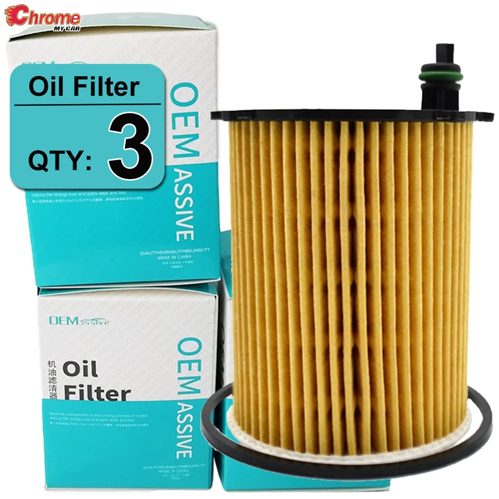 Three(3) Oil Filters For Toyota Citroen DS3 Mazda Axela Peugeot 2008 3008 4008 5008 Suzuki SX4 Aygo Volvo S60 V40 V50 V60 1109AY