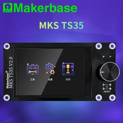 Makerbase-Tela sensível ao toque MKS TS35 3.5, Tela MKS Robin Nano E3P SGen_L, Tela colorida com botão