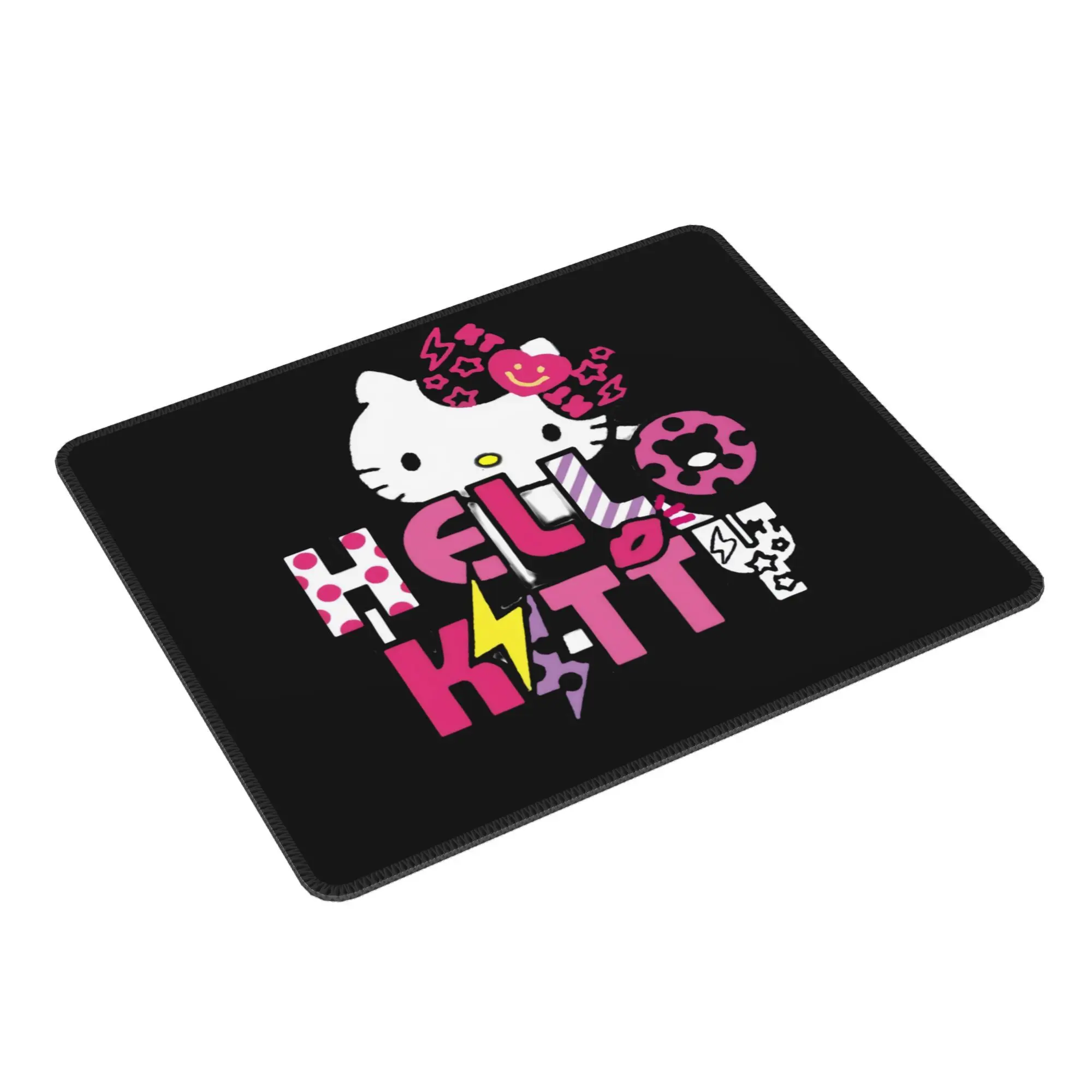 Tapis de souris imprimé hello kitty, accessoires de jeu pour Pc, tapis de souris Overlock, pour bureau d'ordinateur