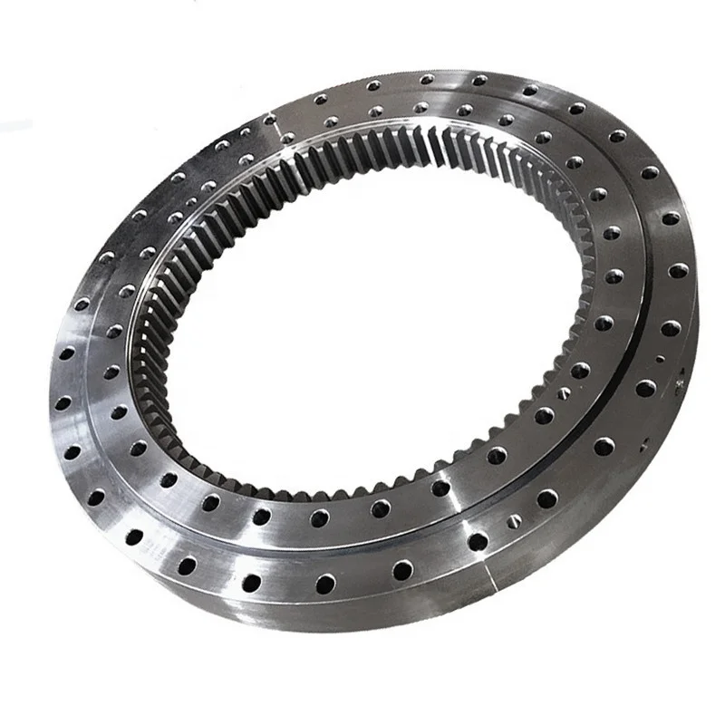 ตลับลูกปืนหมุนขนาดเล็กสำหรับเครนจิ๊บพร้อมเกียร์ภายใน ตลับลูกปืนวงแหวนหมุนขนาดเล็ก