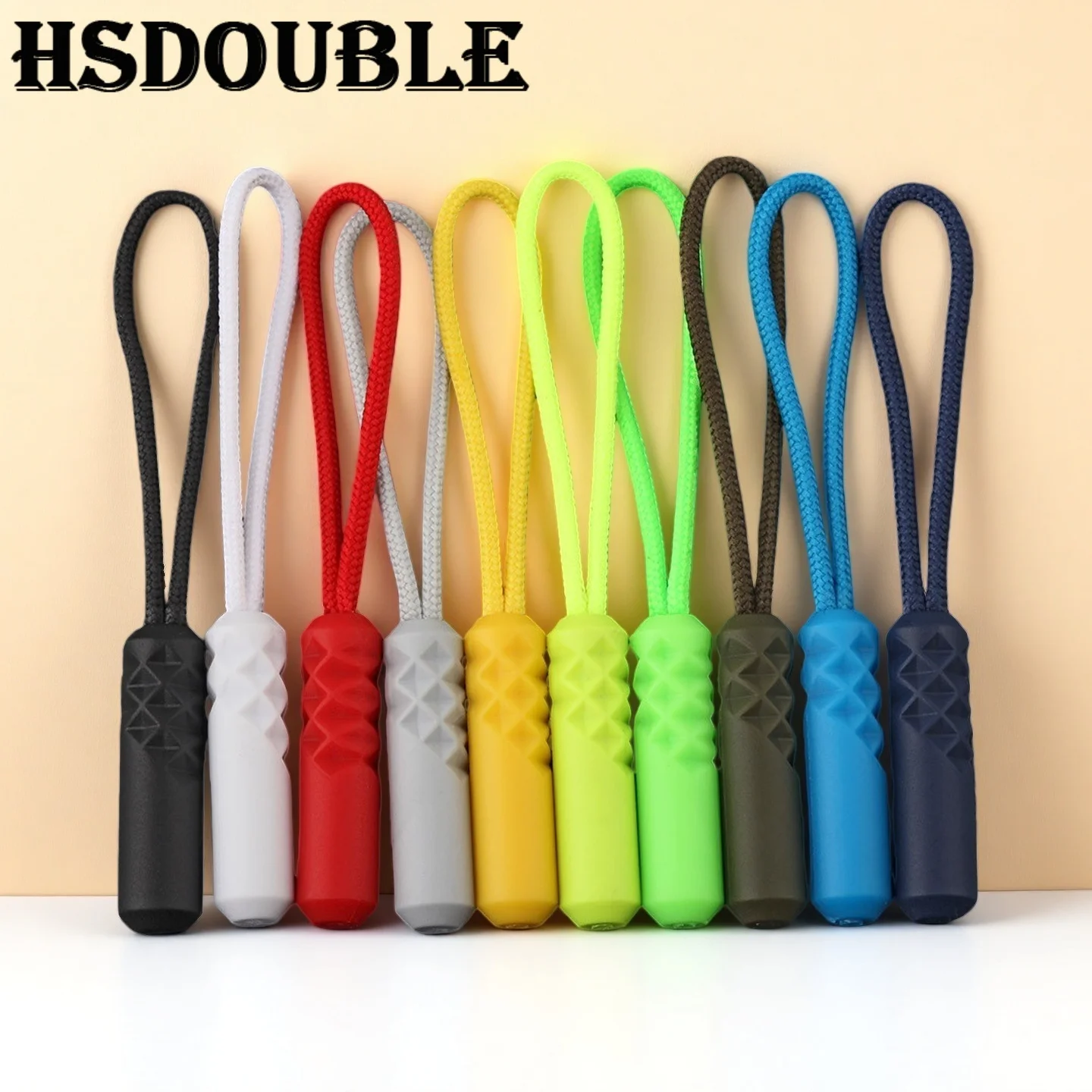 10-50Pcs Colorful Zippers Pull Puller End Fit Rope Tag Replacement Clip Broken Buckle Fixer Suitcase Tent Backpack Zipper Cord - view 5