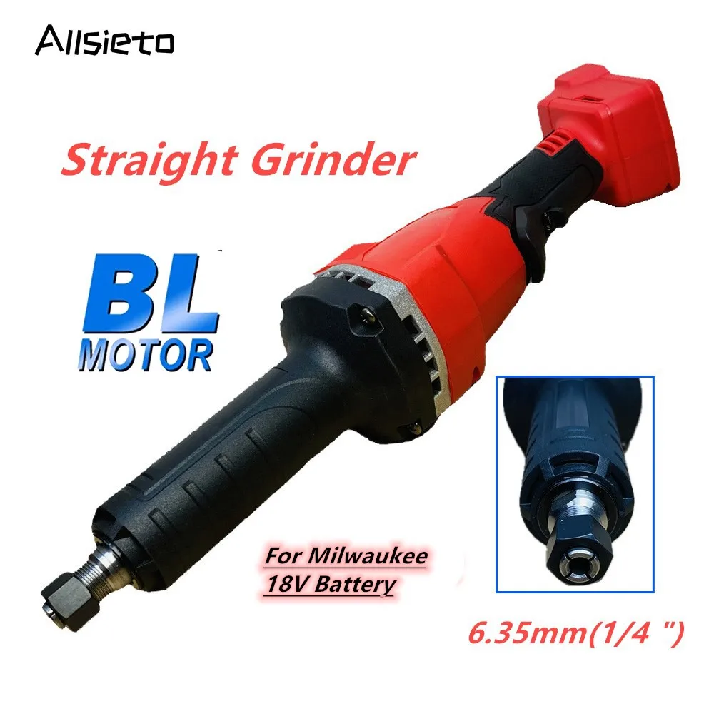 Brushless Straight Grinder Electric Engraving Machine Cordless Die Grinder Polishing  Grinding Tools For Milwaukee 18V Battery