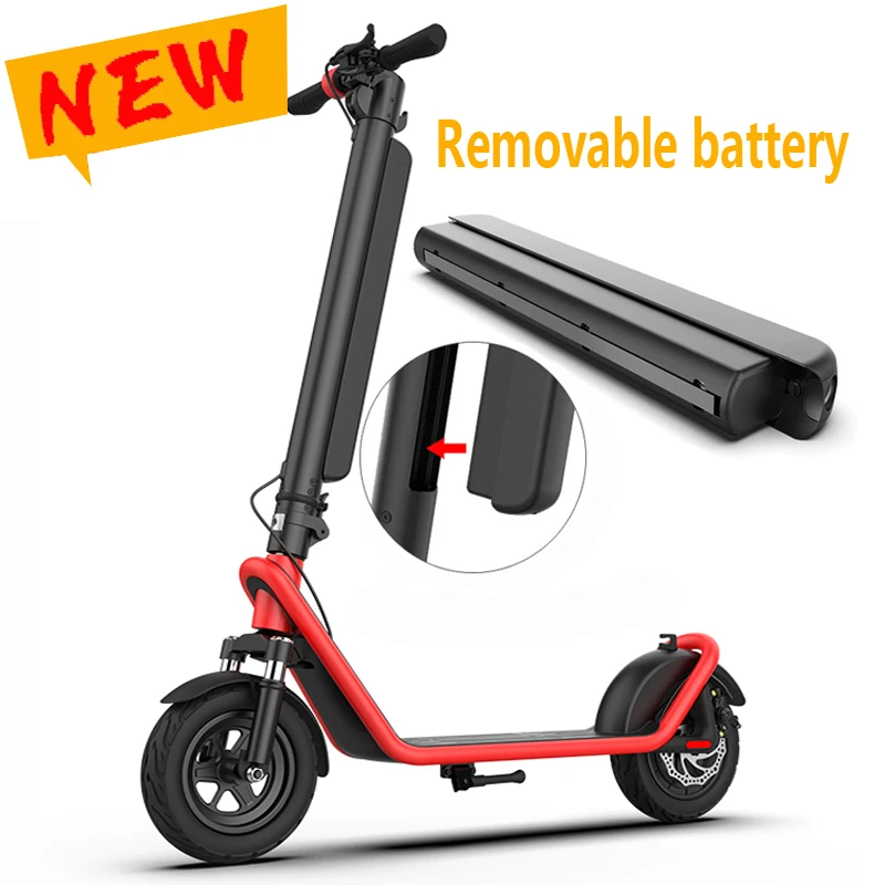 

High-speed Cheap 450W Powerful 10-inch Wide Tire 50 Kilometers Maximum Cruising Range Off-road Scooter Adult Electric Scooter