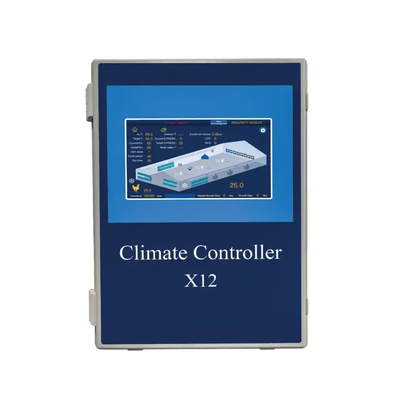 Direct Supply From Factory 12 Relays Climate Controller X12 With EC Fans Control Software for Poultry Poultry Farm Equipment