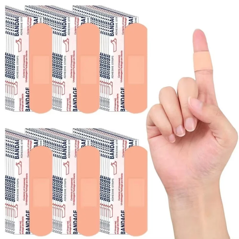 100-1000Pcs Band Aid Wound Dressing Patch For First Aid Plasters Breathable Dressing Tape Woundplast Strips Adhesive Bandages