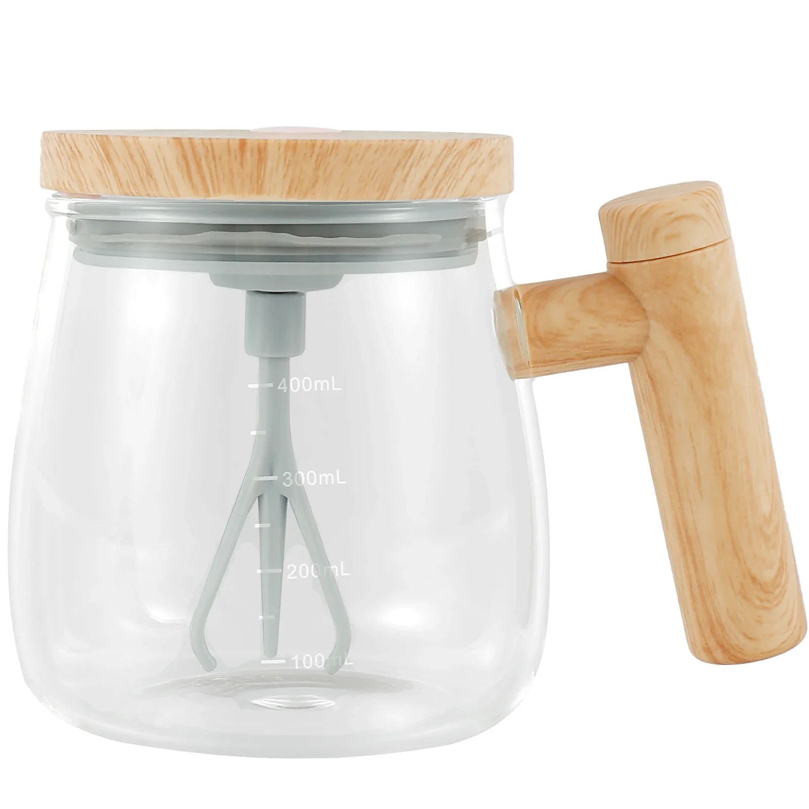 Tasse à café auto-mélangeuse, alimentée par batterie, tasse à café à agitation électrique, tasses à agitation électriques, 400 ml, en verre, tasses auto-mélangeuses, résistantes à la chaleur