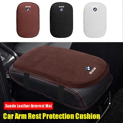 Suede Leather Armrest Mat Arm Rest Protection Cushion Auto Interior Accessories For BMW M Performance E52 E71 E83 E90 X3 X5 X6