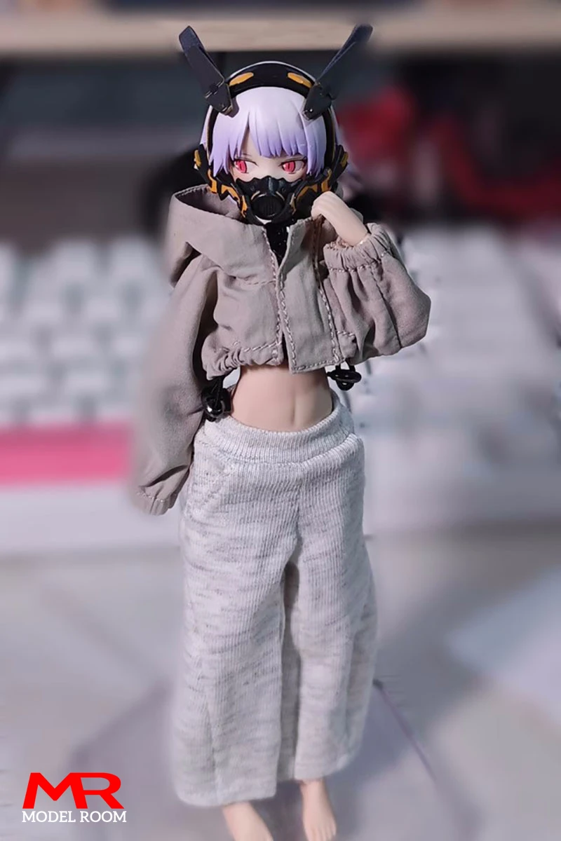 長袖ストライプシャツとワイドレッグパンツ,アゾンアクションフィギュア,ボディドール,洋服モデル,1/12スケール,1:12スケール