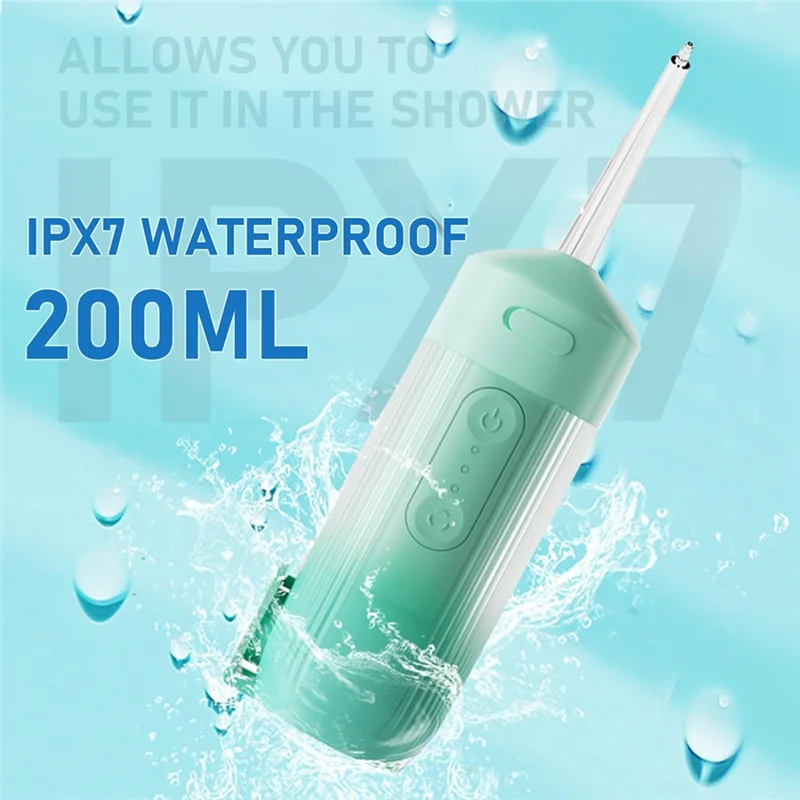 A05G- جهاز تنظيف الأسنان بالماء المحمول للسفر الأسنان جهاز تنظيف الأسنان بالماء الصغير المدمج الكهربائي عن طريق الفم الخيط
