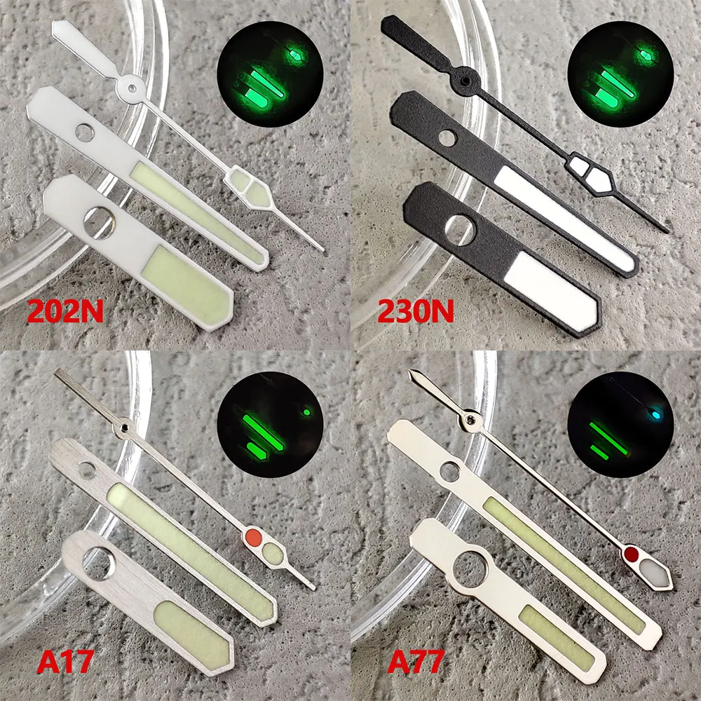 Watch hands green luminous fit NH35 NH36 NH34 NH70 NH72  movement watch hands watch accessories Watch Parts For Wristwatches