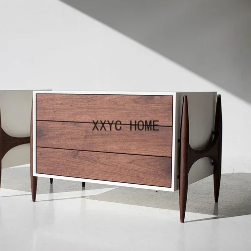 

Mid-Ancient Simple Solid Wood Chest of Drawers Affordable Luxury Style Locker Light Luxury Bedroom Storage Cabinet