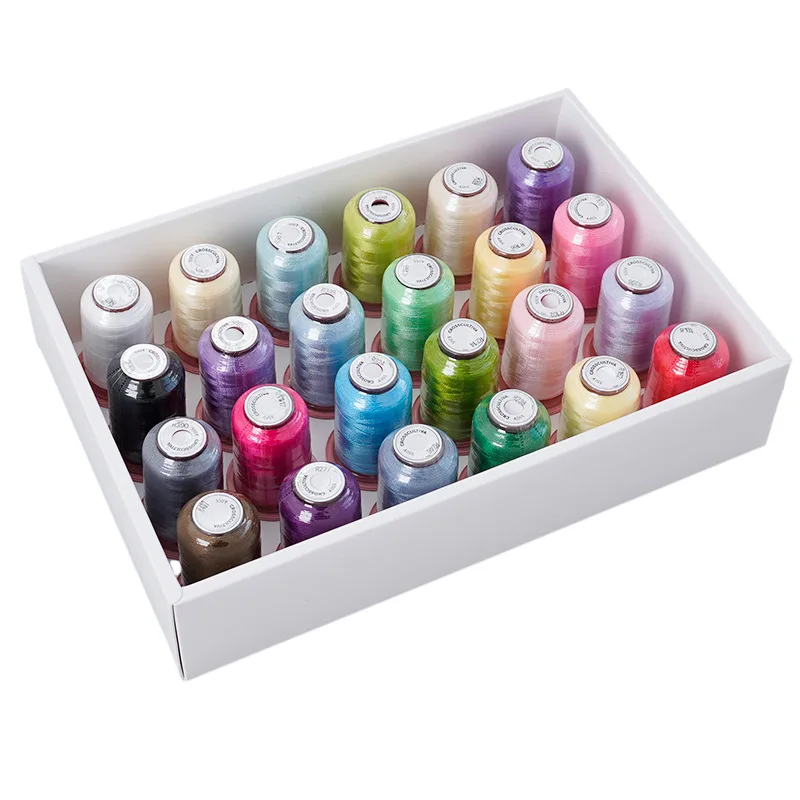 

550-yard embroidery thread 120D handmade DIY sewing embroidery thread set embroidery thread computer embroidery machine 24-color