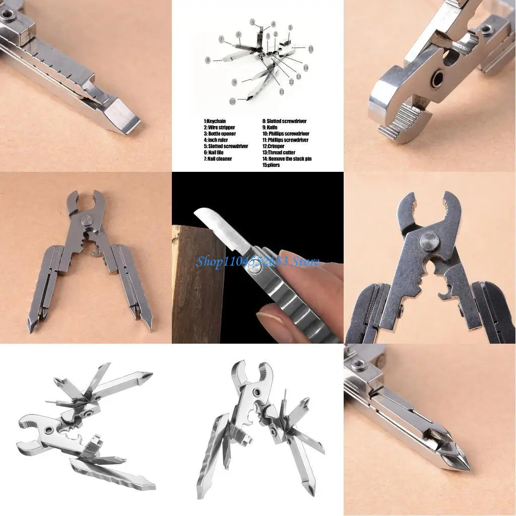 

Y6GD Portable Outdoor Multifunctional Tool Stainless Steel Cutter Pliers Wire Cutter