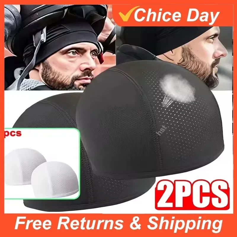 

1/2 шт. Внутренняя шапочка для мотоциклетного шлема, быстросохнущая, дышащая, для гонок, подшлемник, шапка-бини для мотокросса, Amagi