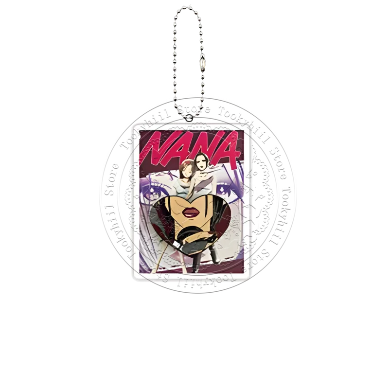 Portachiavi Nana in acrilico Komatsu Nana Cartoon HD Cosplay Studente squisito Decora borsa Portachiavi Accessori pendenti Regalo di compleanno