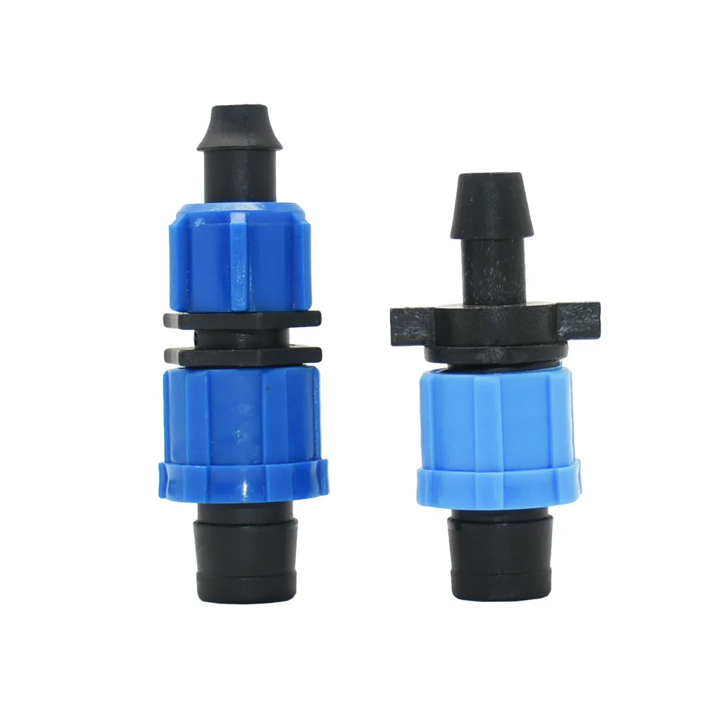 16mm Drip Tape Hose Connectors Tap Straight Tee Elbow End Plug Greenhouse Farm Garden Water Connector Drip Irrigation System