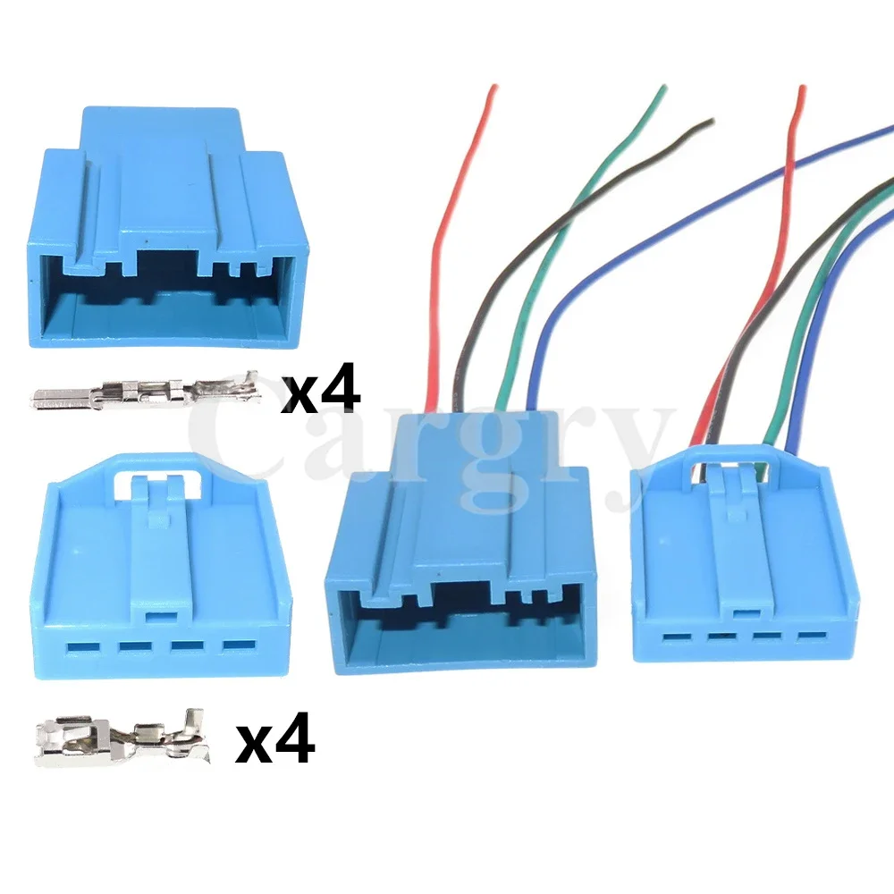 

1 Set 4P 1719093-3 B Automobile WOOFER Unsealed Connector AC Assembly Blue Car Wiring Socket Auto Replacement Plug Parts