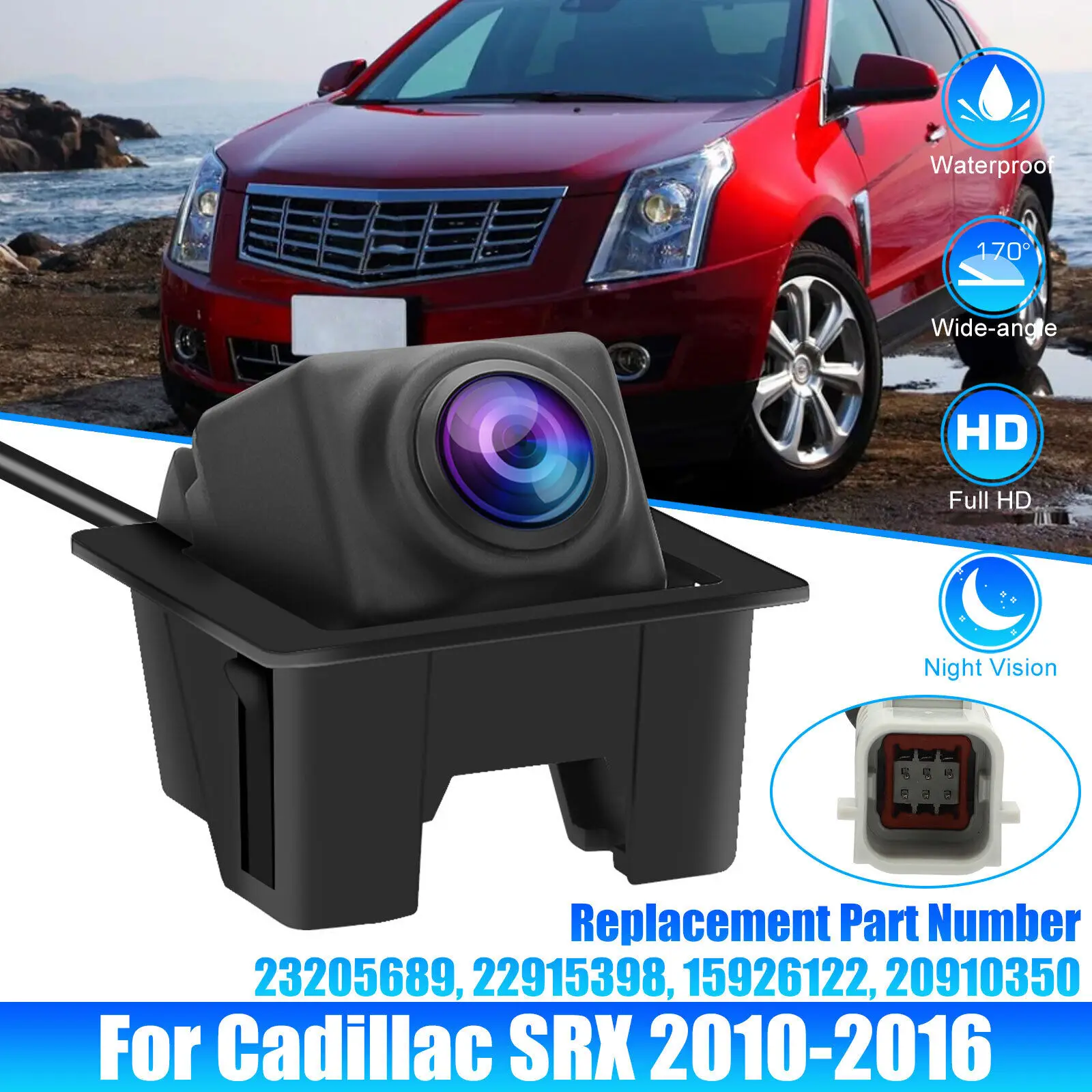 New High Quality Rear View Backup Camera For Cadillac GM SRX 2010 2011 2012 2013 2014 2015 23205689 15926122 20910350 22915398