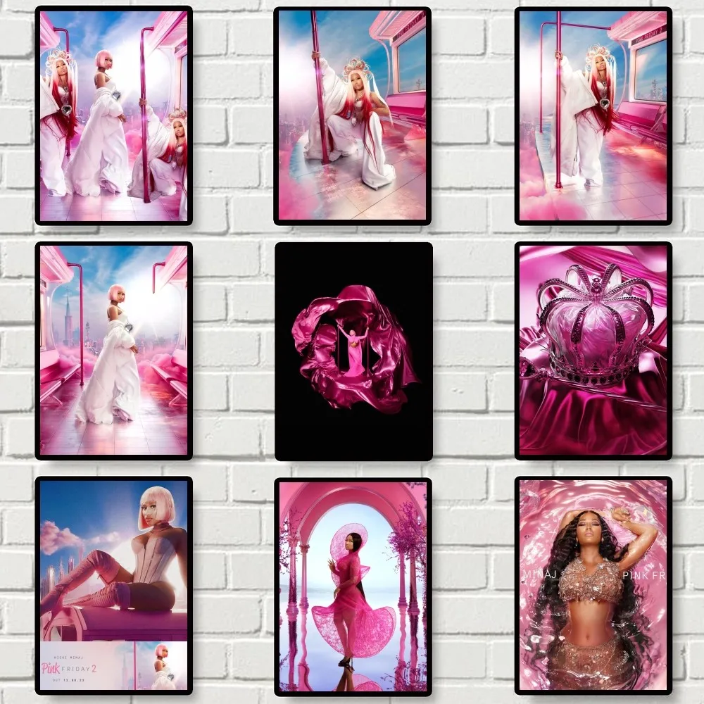 Nicki Minaj Pink Friday 2 Poster Gallery stampe autoadesive decorazioni per la casa decorazione decalcomanie da parete adesivo soggiorno