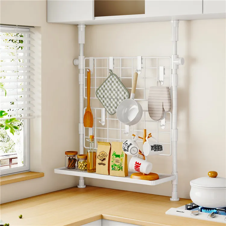 High quality telescopic kitchen sink organizer telescopic stainless steel storage rack adjustable shelf sorting rack
