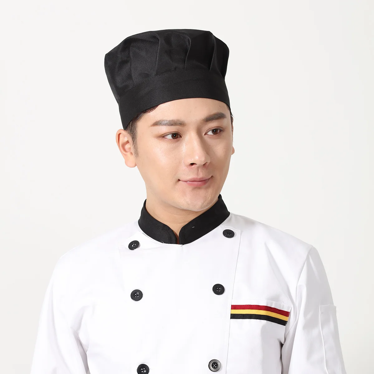 1pc cogumelo chapéu chef chapéu ajustável premium tecido boné de trabalho para cozinhar cozimento catering escola macio e confortável engomar