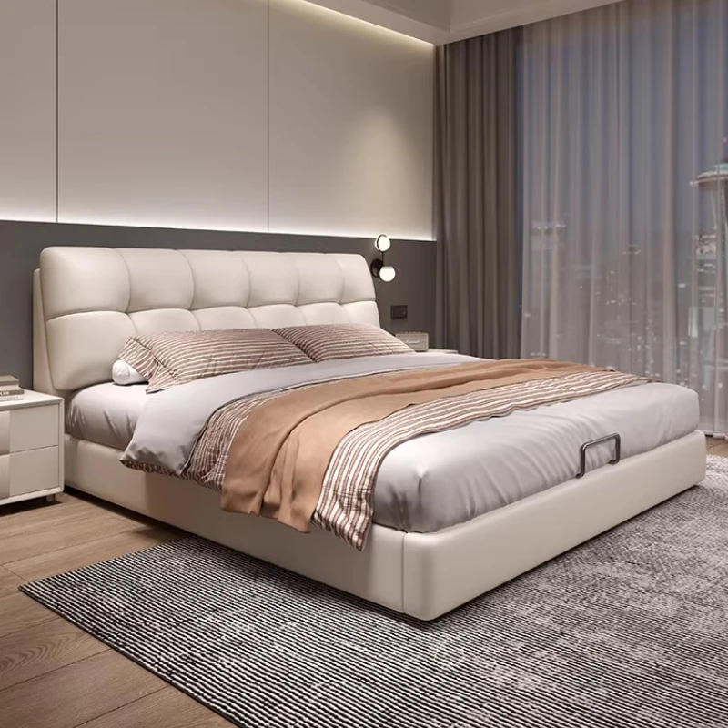 

Simple Modern Bed Bedroom Children Queen Single Floor Luxury Headboards Bed Single Design Letto Matrimoniale Unique Furniture