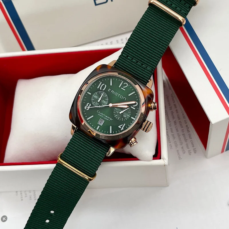 Spedizione gratuita Green Ston bestseller orologio al quarzo Unisex con cinturino in tela