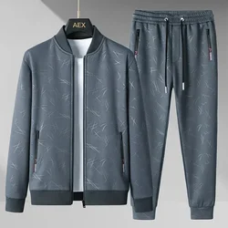 2025 Jacket Sport Tracksuits Sports Jogging Male Fitness Clothing Men's Jacket+Pants Two Piece Running Sets Father's Gift
