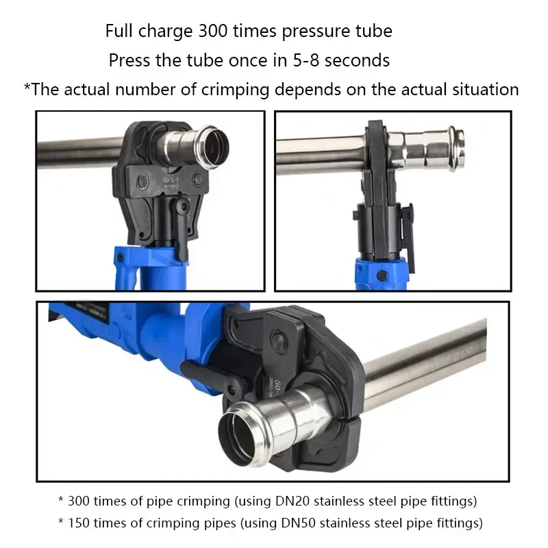 

PZ-1550 rechargeable pressure pipe pliers pipe electric thin-walled stainless steel pipe hand-held electric hydraulic pliers