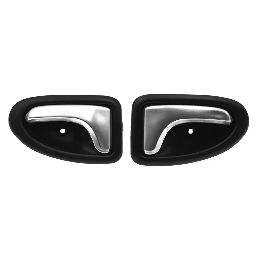 2Pcs Car Interior Door Handle Chrome Plated Left Right Inner Door Handle for Renault Clio II Megane I Scenic I Auto Accessories