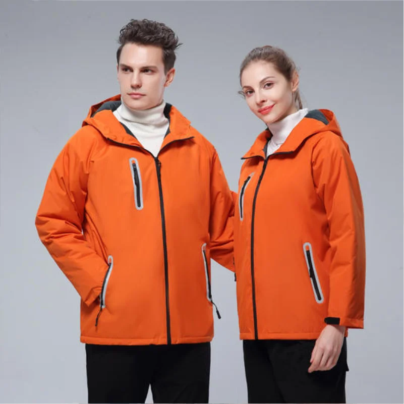 Autumn And Winter Customized Logo Men\'s Outdoor Jacket DIY Printed Zipper Coat Windproof And Waterproof Tourism Sportswear